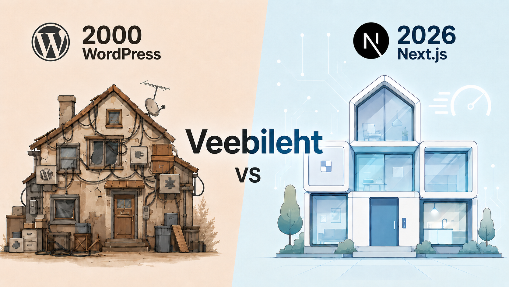 Kodulehe tegemine uuel ajastul: Next.js VS WordPress