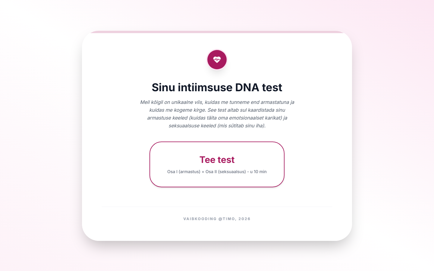 Intiimsuse DNA test